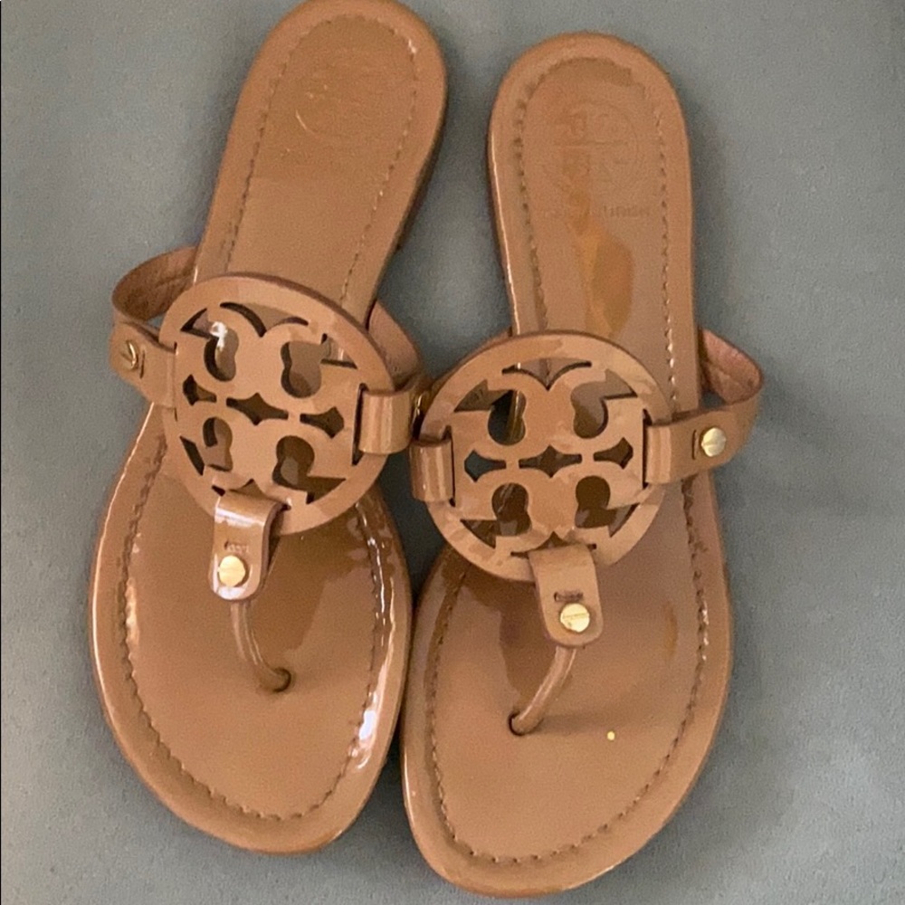 Tan Tory Burch Sandals